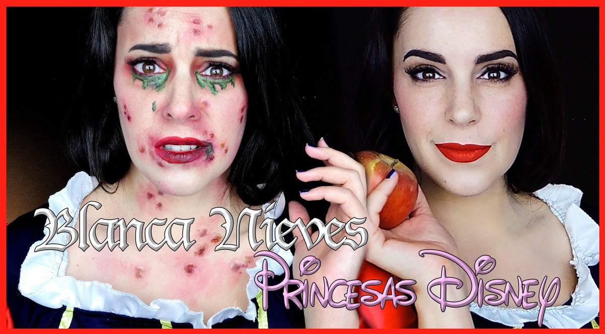 Tutorial de maquillaje de Blancanieves envenenada en vídeo