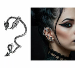 1 Drachenohrring aus Metall