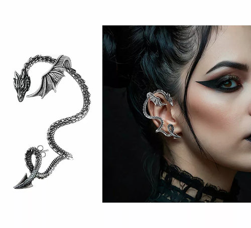 1 Pendiente Dragón Metal