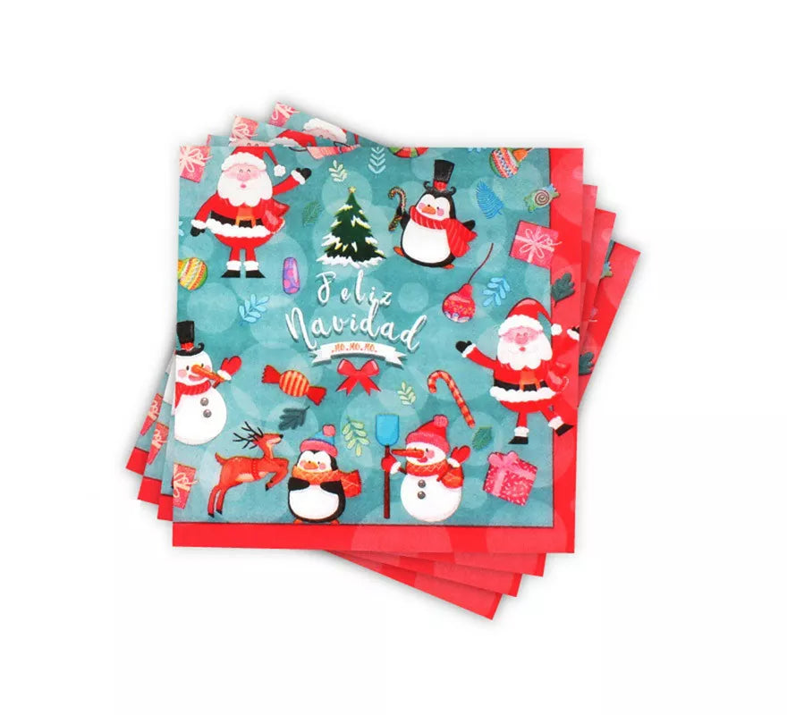 Translation missing: de.12 Servilletas de papel de Feliz Navidad