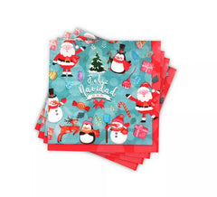 12 Merry Christmas Papierservietten