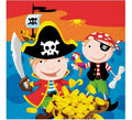 12 Servilletas de Piratas de 33x33 cm