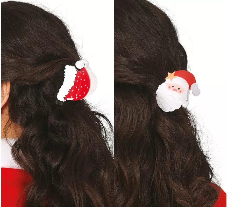 Translation missing: de.2 Pinzas de Papa Noel para el Pelo de 7 cm