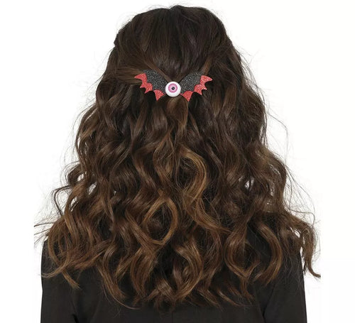 2 Pinzas para Pelo Murciélago con Ojo para niña