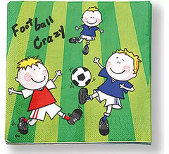 20 Fußballservietten 33x33 cm