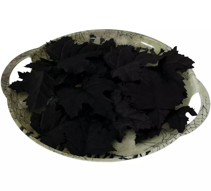 24 Hojas Calabazas negras