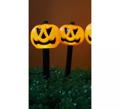 5 Kürbislaternen LED-Beleuchtung 8x39 cm