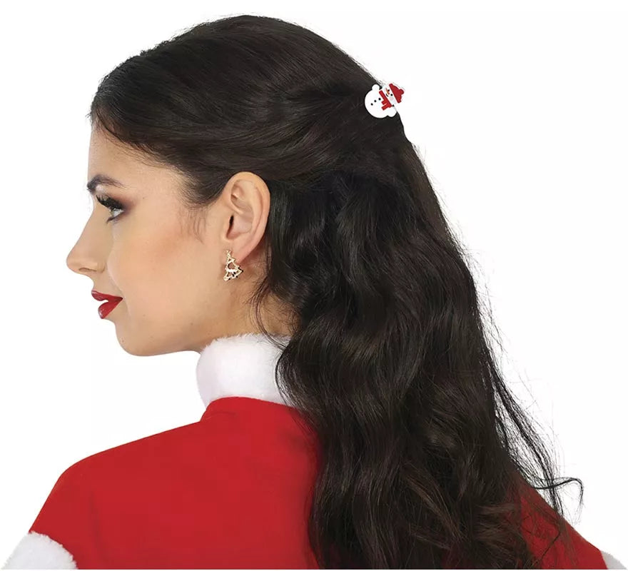 5 Pinzas de Navidad para el Pelo de 2,5 cm