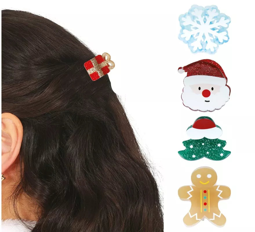 Translation missing: de.5 Pinzas de Navidad para el Pelo de 3 cm