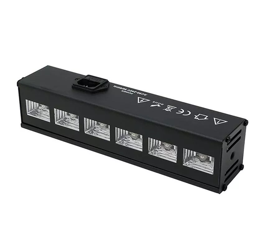 Translation missing: de.6 Leds Luz negra uv para interior de 6x3 w