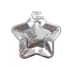 6 Pappteller Silver Star 20 cm