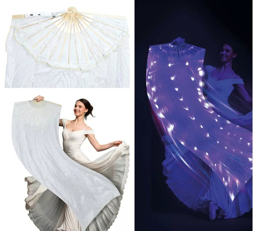 Translation missing: de.Abanico blanco con Led de 75x150 cm