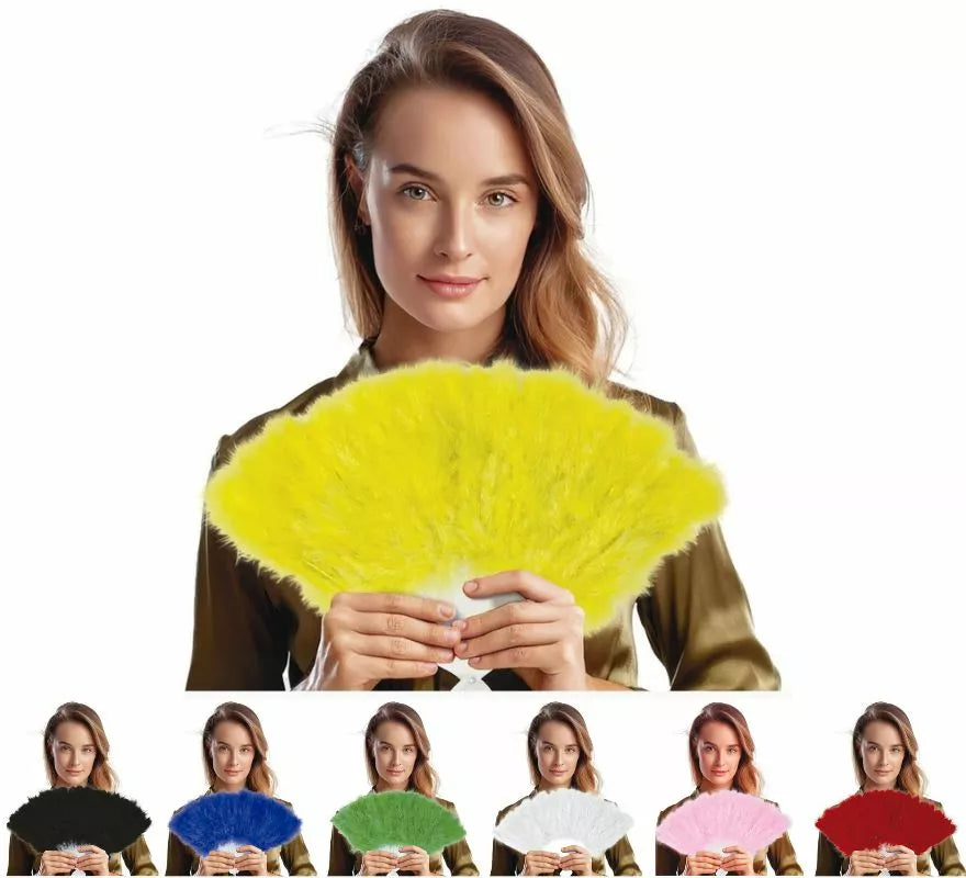 Translation missing: de.Abanico con Plumas de 16 Palas en varios colores