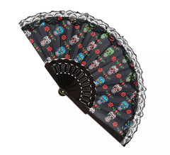 Tag der Toten Catrina Stofffächer 23 cm