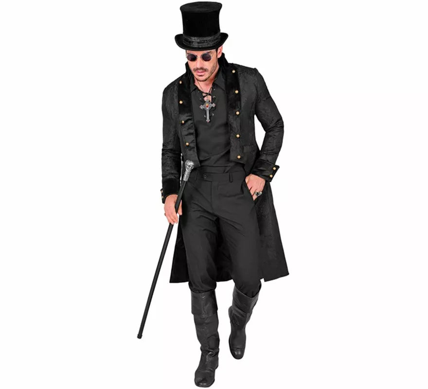 Translation missing: de.Abrigo Victoriano negro para hombre