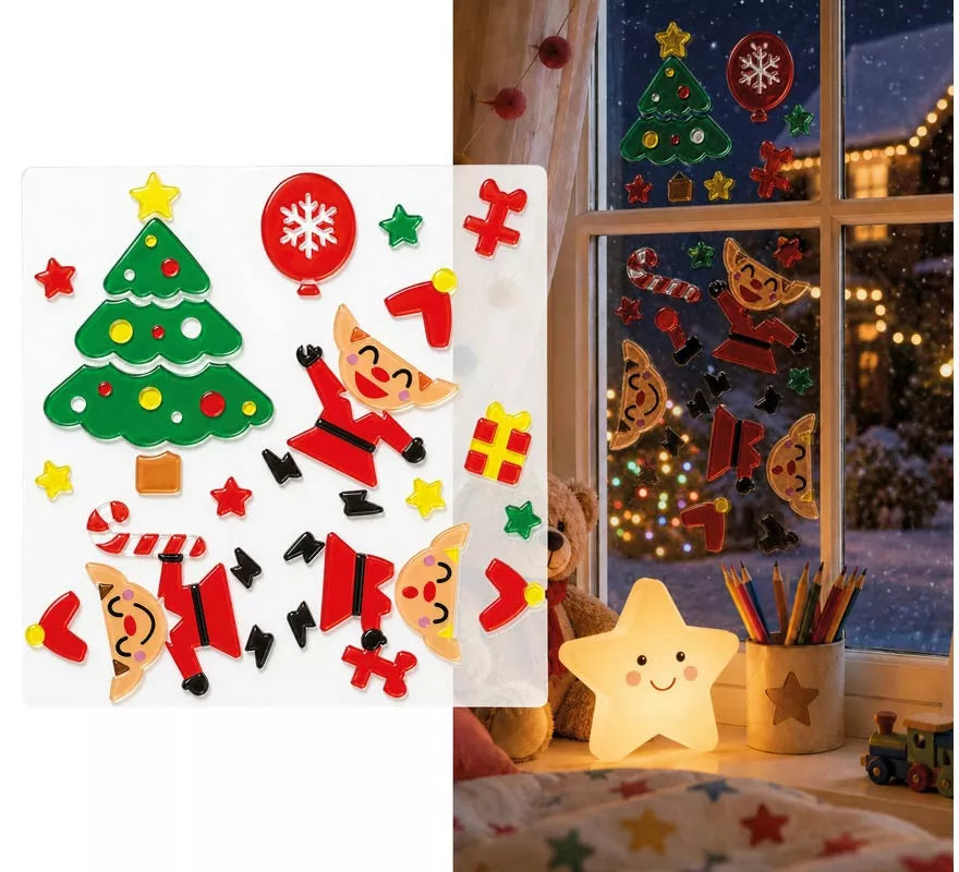 Translation missing: de.Adhesivo de Gel con Figuras Navideñas de 20x25 cm