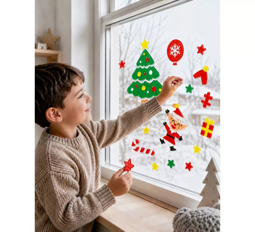 Translation missing: de.Adhesivo de Gel con Figuras Navideñas de 20x25 cm