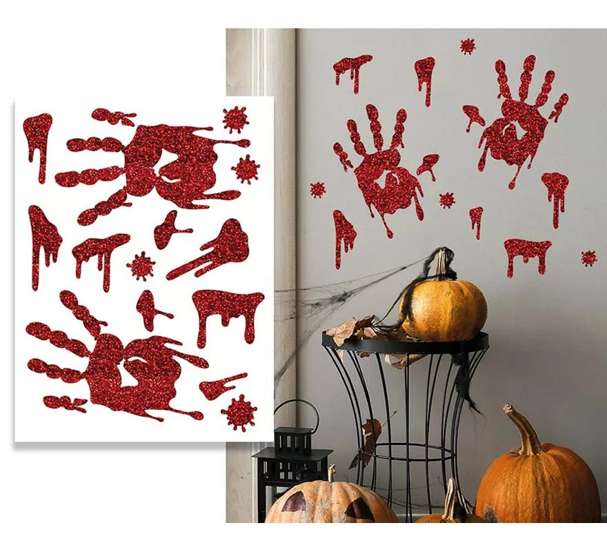 Translation missing: de.Adhesivo Glitter Mano Sangre 30x40 cm