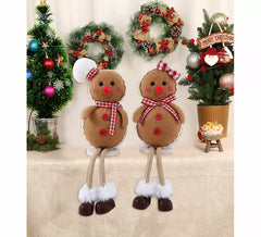Verschiedene sitzende Lebkuchenfiguren, 17 cm