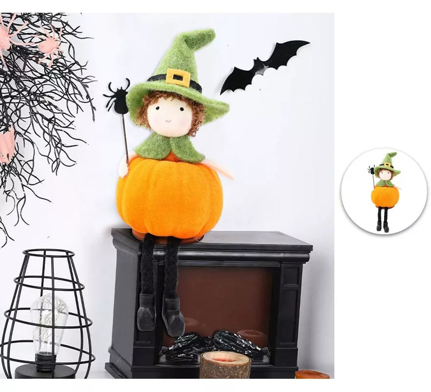Translation missing: de.Adorno Muñeco Calabaza Sentado 16 cm