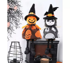 20 cm großes Kürbis- und Albtraumpuppen-Ornament. Verschiedene Modelle.