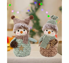 Verschiedene 13 cm große Schneemann-Ornamente