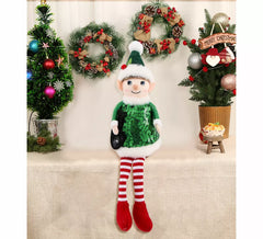 21 cm große Pailletten-Elfenpuppe als Ornament