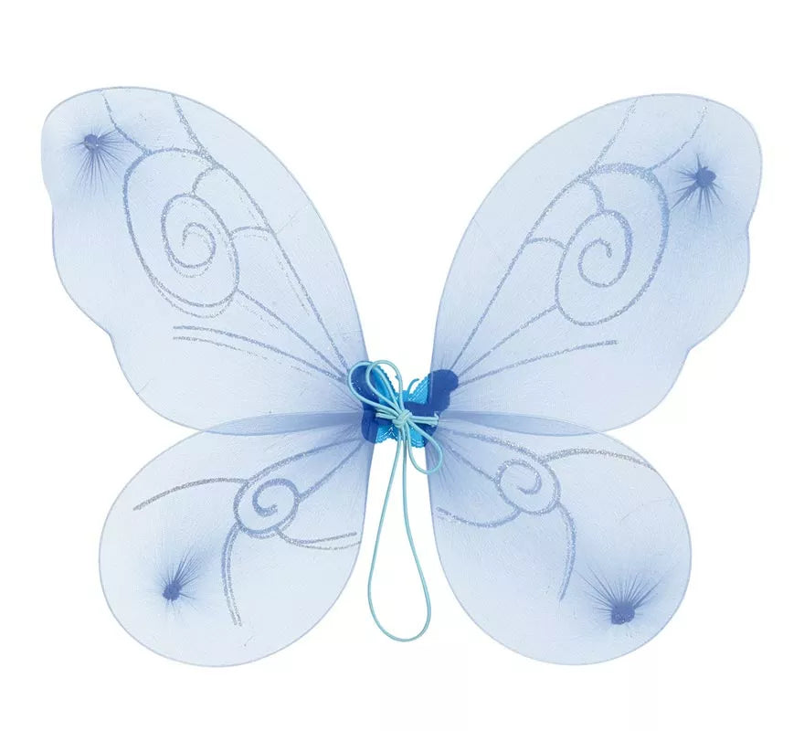 Alas Azules para Disfraz de Hada de 45x38 cm