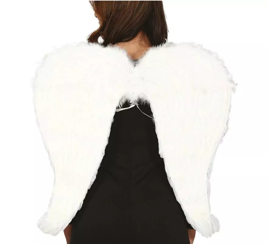 Translation missing: de.Alas Blancas con Plumas de 80X60 cm