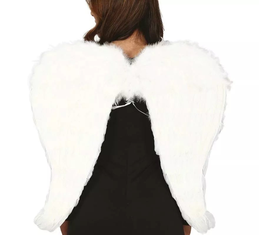 Translation missing: de.Alas Blancas con Plumas de 80X60 cm