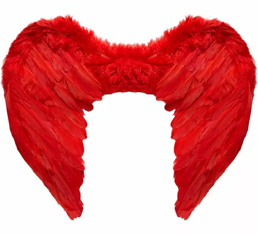 Translation missing: de.Alas con Plumadas rojas de 50x40 cm