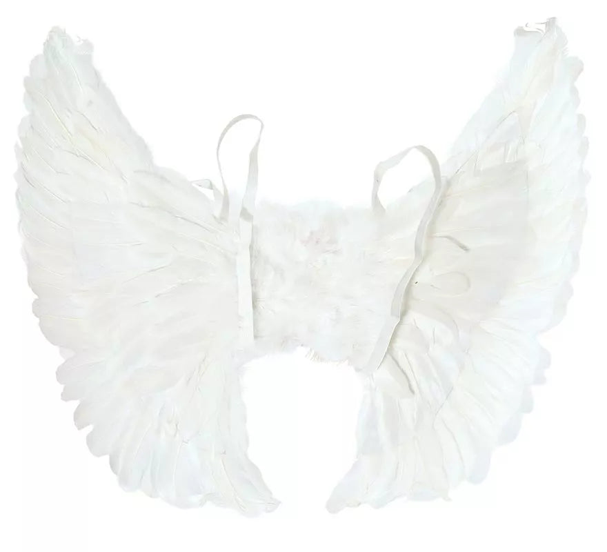 Alas con Plumas Blanca 50 X 45 cm