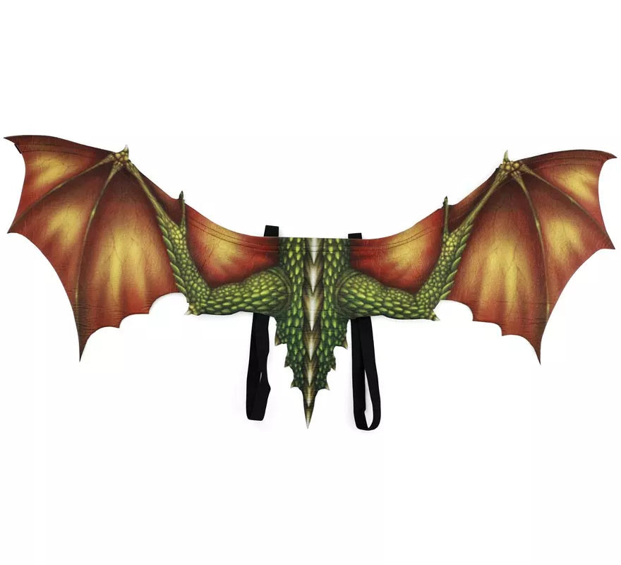 Translation missing: de.Alas de Dragón verde de 92x34 cm