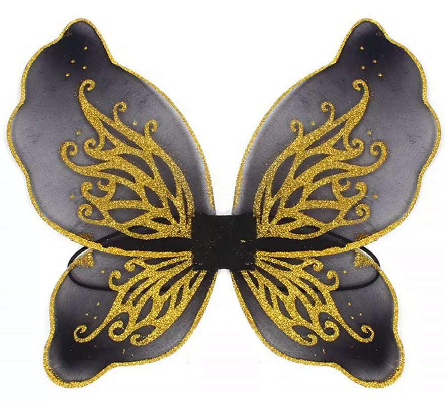 Translation missing: de.Alas de Hada Mariposa Negra de 50x30 cm