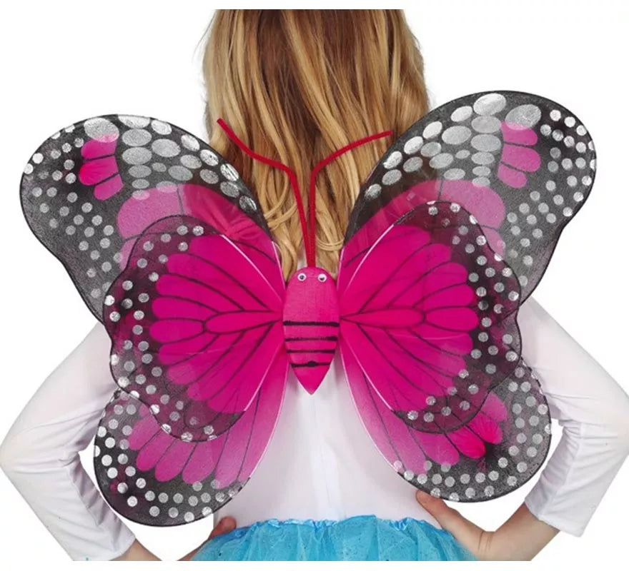 Translation missing: de.Alas de Mariposa Fucsia y Negro de 50x39 cm
