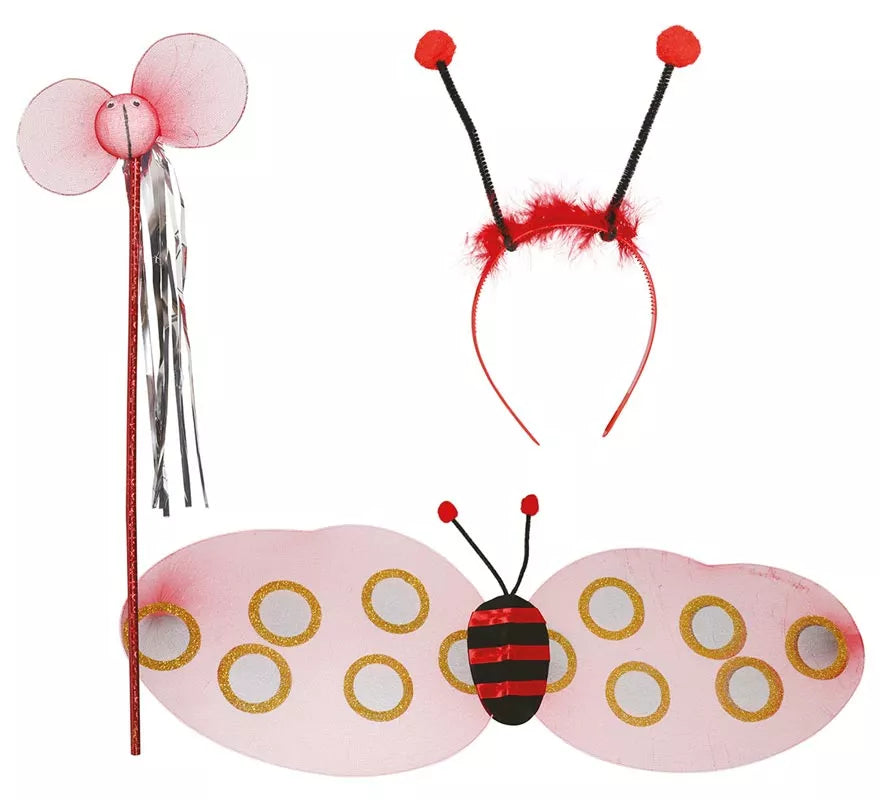 Translation missing: de.Alas de Mariquitas con Diadema y Varita de 78x26 cm