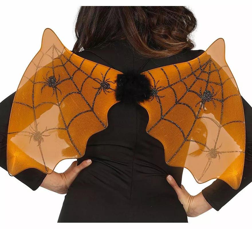 Translation missing: de.Alas de Murciélago Naranja con Arañas de 60X35 cm