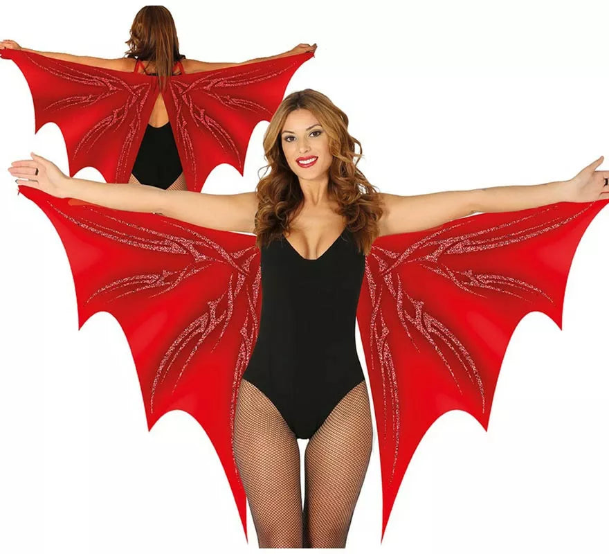 Translation missing: de.Alas de Murciélago rojas de 170x80 cm