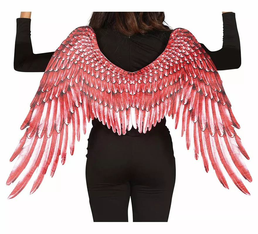 Translation missing: de.Alas de Plumas con Tela Roja de 105X45 cm