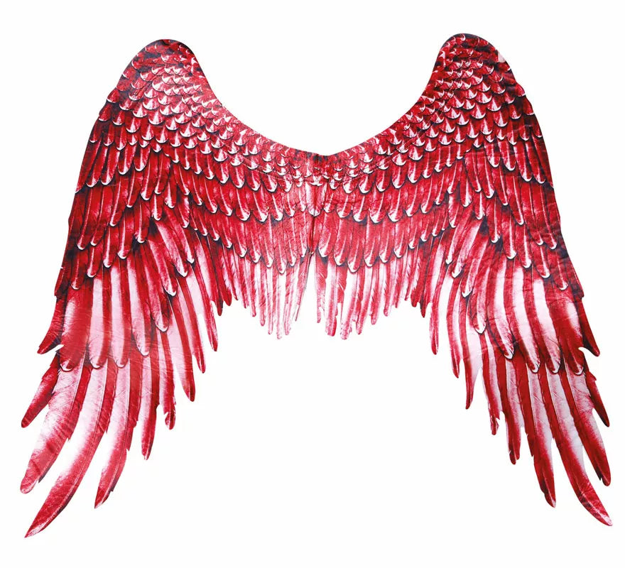 Translation missing: de.Alas de Plumas con Tela Roja de 105X45 cm