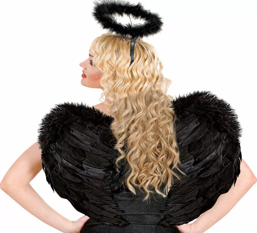 Translation missing: de.Alas de Plumas Negras de 50x40 cm