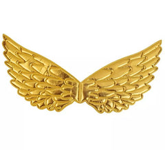 Goldene Stoffflügel für Kinder, 43 x 22 cm