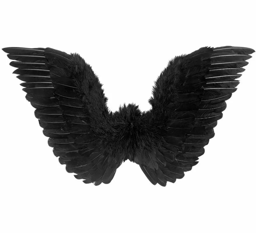 Translation missing: de.Alas negras con Plumas 78x36 cm