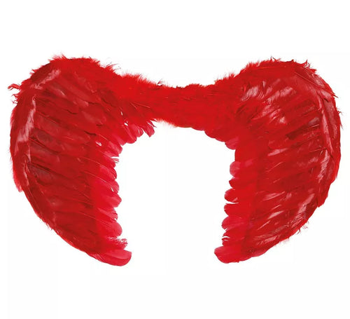 Alas rojas de plumas de 50 cm