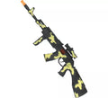 Ametralladora Militar Camuflaje con Luz efecto Destello 59cm