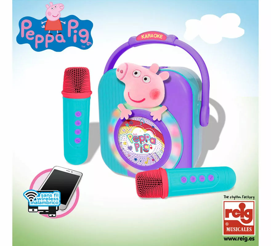 Amplificador Peppa Pig con Micrófonos Bluetooth