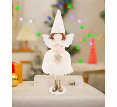 Weißer Engel als Ornament, 21 cm