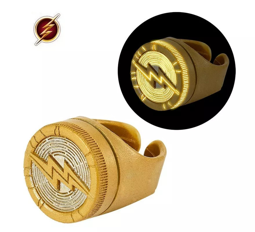Translation missing: de.Anillo de The Flash dorado con luz infantil