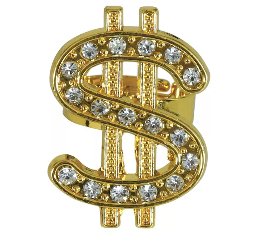 Translation missing: de.Anillo Dólar Metálico dorado
