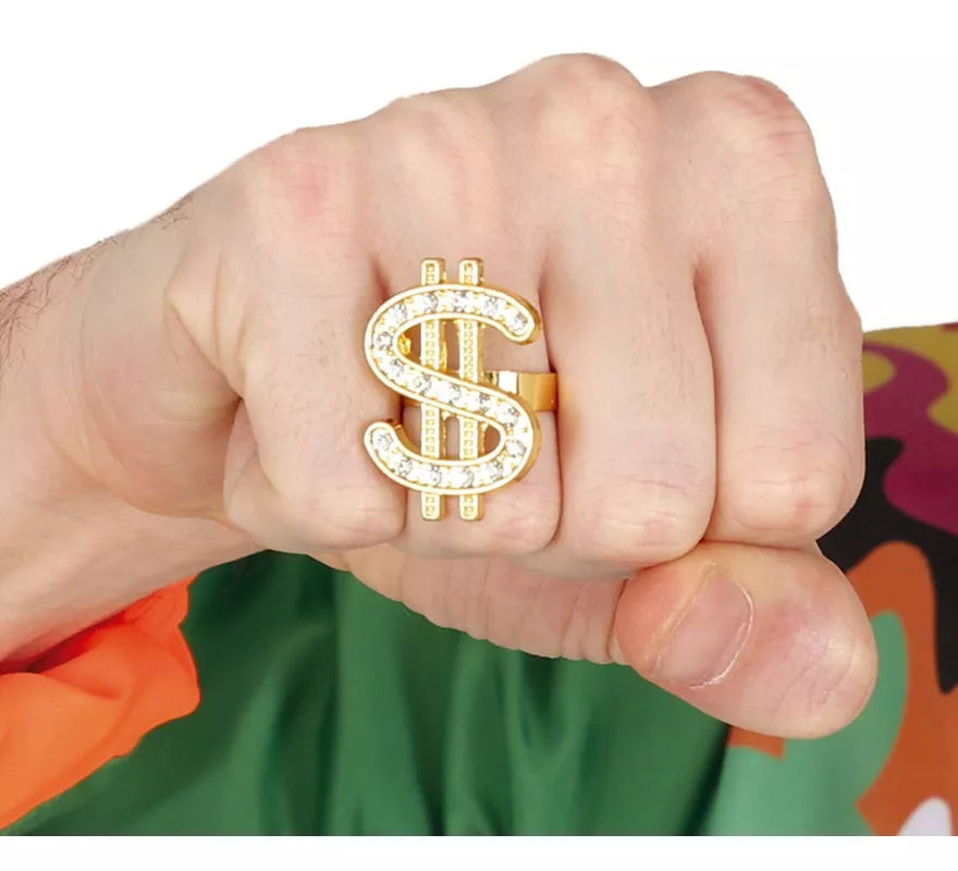 Translation missing: de.Anillo Dólar Metálico dorado